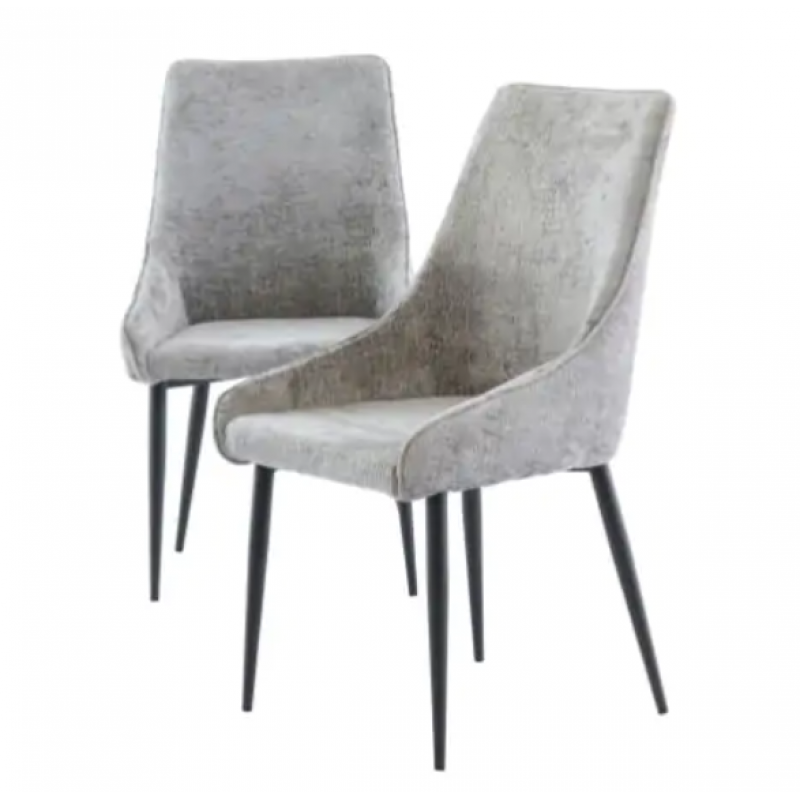 WOF Mallory Grey Fabric Dining Chair